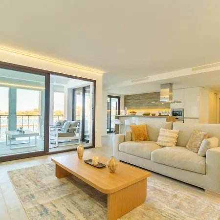 Banus -puerto Banus - Luxury Harbour Seafront - Brand New 3br - 3ba - Stunning Mediterranean Views - Outdoor Terrace - Colorful Sunsets - Bright Interiors - New Furniture - Steps From Marina & El Corte Ing Luxury Shopping Apartment Marbella