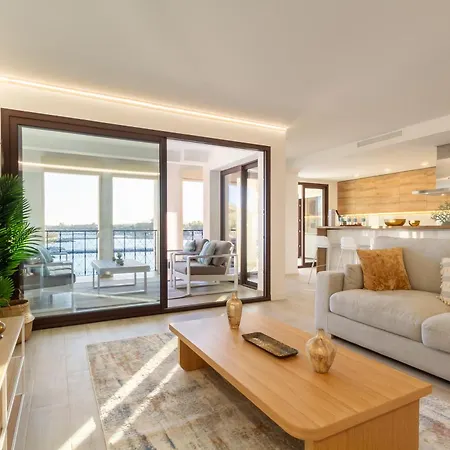 Apartment Banus -puerto Banus - Luxury Harbour Seafront - Brand New 3br - 3ba - Stunning Mediterranean Views - Outdoor Terrace - Colorful Sunsets - Bright Interiors - New Furniture - Steps From Marina & El Corte Ing Luxury Shopping *